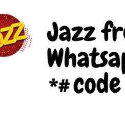 Jazz Free WhatsApp Code Without Balance 2023