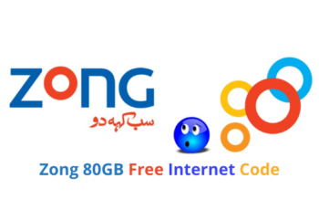 Zong 80GB Free Internet Code 2023