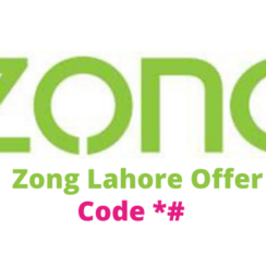 Zong Lahore Offer Code 2023