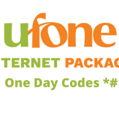 Ufone One Day Internet Package Codes 2024