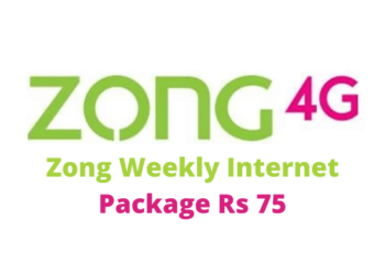 Zong Weekly Internet Package Rs 75 Code 2023