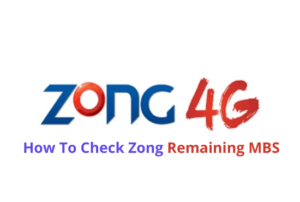 How To Check Zong Remaining MBS