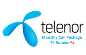 Telenor Monthly Call Package 70 Rupees