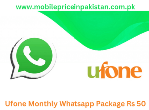 Ufone Monthly Whatsapp Package Rs 50