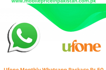 Ufone Monthly Whatsapp Package Rs 50 Code 2023