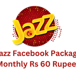 Jazz Facebook Package Monthly Rs 60 Rupees Code 2023