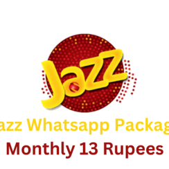 Jazz Whatsapp Package Monthly in 13 Rupees 2023