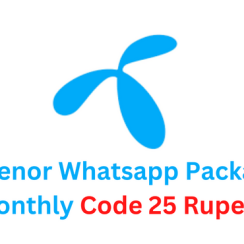 Telenor Whatsapp Package Monthly Code 25 Rupees 2023