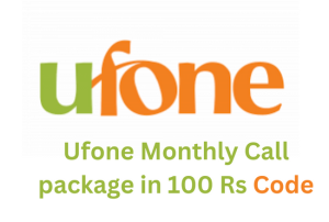 Ufone Monthly Call package in 100 Rs