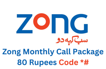 Zong Monthly Call Package 80 Rupees Code 2024