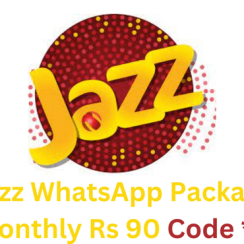 Jazz WhatsApp Package Monthly Rs 90 Code 2023