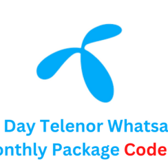 30 Day Telenor Whatsapp Monthly Package Code 2023