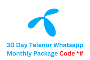 30 Day Telenor Whatsapp Monthly Package Code
