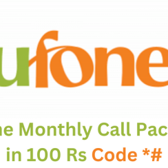 Ufone Monthly Call Package in 100 Rs Code 2023