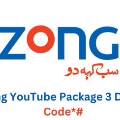 Zong YouTube Package 3 Days Code 2023