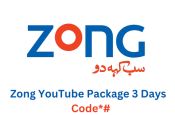 Zong YouTube Package 3 Days Code 2023