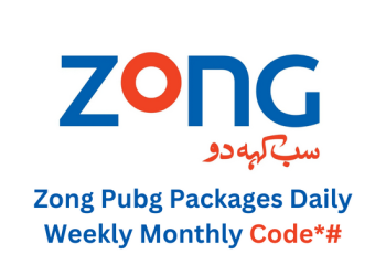 Zong Pubg Packages Daily Weekly Monthly Codes 2023