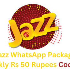 Jazz WhatsApp Package Weekly Rs 50 Rupees Code 2023