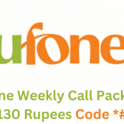 Ufone Weekly Call Package 130 Rupees Code 2023