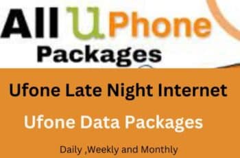 Ufone Night Internet package 2023 Subscribe code Detail