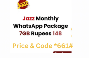 Jazz Monthly WhatsApp Package 7GB 2023 Rs 148