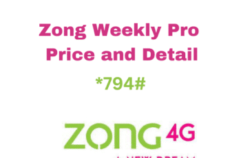 Zong Weekly Pro Package at 440 Rupees Code 2023