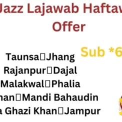 Jazz Lajawab Haftawar offer 2023 code,price,validity